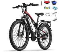 Vélo électrique RANDRIDE YG90 1000W 48V 17Ah Batterie Freins hydrauliques suspension intégrale 21 vitesses noir pour adultes