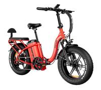 Vélo Électrique RATTAN LF Ultra - Moteur 1000W - Batterie 48V 40,5Ah - Pneus 20'' x 4'' - Autonomie Max 190km - Écran Couleur Rouge