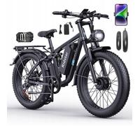 Vélo Électrique Ridstar E26 PRO - Double moteur 1000W*2 -Batterie Amovible 48V 23Ah - 50km/h - Freins Hydrauliques - 26’’ Fat Pneu