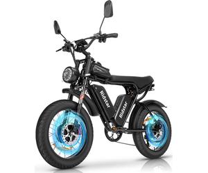Vélo électrique Ridstar Q20 Pro 20 à double moteur : 2 moteurs de 1000 W, deux batteries 52 V 20 Ah, freins hydrauliques et tout-terrain