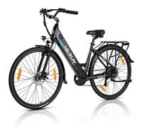 VéLo Électrique S700-2 | Vitesse Max 40 km/h | Autonomie 50 km | Moteur 250W | Batterie 48V 10.4Ah | Pneus 28 Pouces | Noir