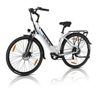 VéLo Électrique S700-2 | Vitesse Max 40 km/h | Autonomie 50 km | Moteur 250W | Batterie 48V 10.4Ah | Pneus 28 Pouces | Blanc