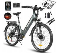 26*2,1" Véhicule Électrique Samebike A01 Pro 500w 35km/H 90km 15ah Pl Gris Multicolore