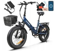 Vélo électrique SAMEBIKE LOTDM200-II Puissance 500W Batterie 48V13AH Autonomie 35-40km Shimano 7 vitesses Pneu 20"" Bleu