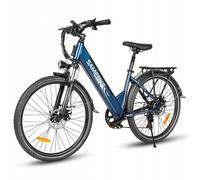 Vélo électrique Samebike RSA01Pro 15AH 90KM 27,5" Vélo électrique urbain/de randonnée avec 7 vitesses pour hommes et femmes Bleu