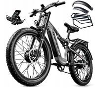 Vélo électrique SHENGMILO S600 2000W double moteurs 17.5AH SAMSUNG batterie électrique 26 ""pouces FAT BIKE VTT