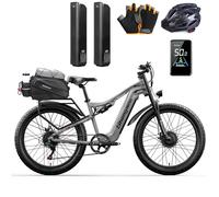 Vélo électrique SHENGMILO S600 2000W moteurs 17.5AH SAMSUNG Double batterie électrique 26 ""pouces FAT BIKE E-Bike
