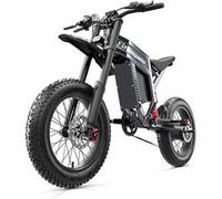 Vélo électrique Shengmilo S900 1500 W ｜ Pneus larges 20" x 4.0 ｜ Autonomie de 100 km ｜ Batterie 60 V 30 Ah ｜ Shimano 7 vitesses ｜ Freins hydrauliques grey