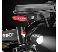 Vélo électrique SINOHON M3, modèle City Commuting, moteur 500W, batterie lithium 36V 10,4Ah, vélo électrique pliable avec pneus de 14 pouces. noir