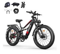 Vélo Électrique - TIFGALOP ES7-B - VTT 26"" - 750W - Batterie 52V 21Ah - Autonomie 40-90 km - Moteur Simple 7 Vitesses - Noir