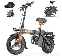VéLo Électrique Toofly GS3 | Vitesse Max 35 km/h | Autonomie 65 km | Moteur 250W | Batterie 48V 15Ah | Pneus 14 Pouces | Noir