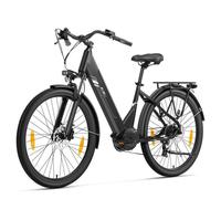 Touroll Urbano 3 Vélo Électrique, Moteur Central 250w, Batterie 36v 13ah, Pneus 27,5 Pouces, Vitesse Maximale 25km/H, Autonomie 120km, Frein À Disque Hydraulique, Fourche À Suspension Avec Blocage