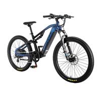Vélo électrique tout suspendu Cyrusher Flex, batterie LG 48 V 15 Ah, Shimano 8 vitesses - bleu