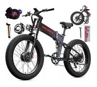 Vélo électrique tout suspendu Dukawey BST-6,moteurs 2000 W, vitesse maximale de 50 km/h, batterie de 30Ah, Noir