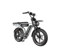 Vélo électrique tout suspendu PIXAR M9 avec double batterie 48 V 35 Ah - Gris
