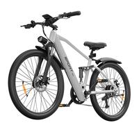 Vélo électrique tout suspendu T8S, dérailleur Shimano 7 vitesses, pneus 26 pouces - gris