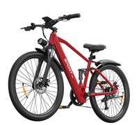 Vélo électrique tout suspendu T8S, dérailleur Shimano 7 vitesses, pneus 26 pouces - rouge