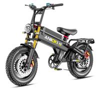 Vélo Électrique Tout-Terrain Aniioki A8 Pro Max, Double Moteur 6000 W - 60v80ah - Autonomie De 394 Km - Pneus Larges 20 X 4,0" - Couple De 250 Nm + App -Noir