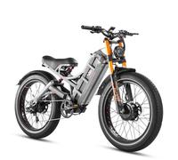Vélo Électrique Tout Terrain Double Moteur Haute Puissance Homme eAhora Romeo Pro II, Pneu Fat 26×4,0, Suspension Tout