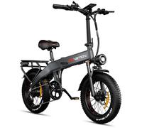 Vélo électrique tout-terrain DrveTion BT20, pneus larges 20 pouces, batterie 48 V 10 Ah