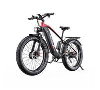 Vélo Électrique Tout Terrain DUOTTS F26 - Moteur 1500W, Autonomie 120km, Pneus 26x4.0 Pouces, Noir-Rouge