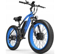 Vélo Électrique Tout-Terrain - Lankeleisi Mg740 Plus - Moteur Double 2000w - Batterie Samsung 48v20ah - Pneus 26*4.0 Pouces -Bleu