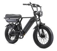 Vélo électrique tout-terrain YANGOR Y20 Pro avec double batterie 15 Ah + 20 Ah - Noir