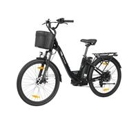 VéLo Électrique TTGO C2 PRO | Vitesse Max 25 km/h | Autonomie 80 km | Moteur 250W | Batterie 36V 18Ah | Pneus 26 Pouces | Noir