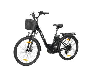 VéLo Électrique TTGO C2 PRO | Vitesse Max 25 km/h | Autonomie 80 km | Moteur 250W | Batterie 36V 18Ah | Pneus 26 Pouces | Noir