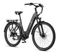 Vélo électrique TTGO C7 SE, 36 V 18 Ah, grande autonomie, moteur central Bafang, Shimano 9 vitesses - Gris