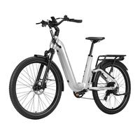VéLo Électrique TTGO E-SUVO | Moteur 250W | Batterie 48V15Ah | Pneus 27.5 Pouces | Vitesse Max 25 km/h | Autonomie 100 km?Argent