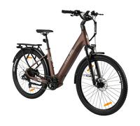 Vélo électrique TTGO Z3 avec batterie amovible 48 V 15 Ah et freins à disque hydrauliques - marron