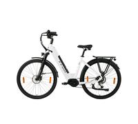 Vélo Électrique Ttgo Zz-28st - Moteur 250 W - Batterie 36 V 20 Ah - Vitesse Maximale 25 Km/H - Autonomie 130 Km - Freins Hydrauliques - Suspension Avant - Blanc