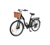Vélo électrique urbain DYU C6 26"" batterie amovible 36 V 12 5 Ah Noir