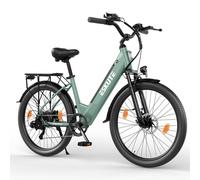Vélo électrique urbain ESKUTE C100 Plus 26 Moteur 250 W, Batterie 36 V 13 Ah - Cyan