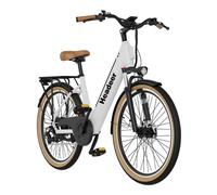 Vélo électrique urbain Headeer BD26195, batterie 48 V 11,5 Ah, Shimano 7 vitesses - Blanc