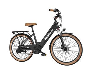 Vélo électrique urbain Headeer BD26195, batterie 48 V 11,5 Ah, Shimano 7 vitesses - noir