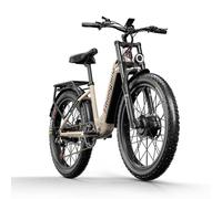 Vélo électrique urbain Shengmilo S700 26 à cadre ouvert et gros pneus, double moteur 1000 W x 2, batterie 48 V 17,5 Ah