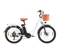 Vélo électrique urbain TTGO YY-26ST, Shimano 6S, Max 25 km/h, blanc Blanc