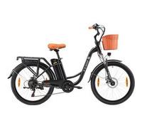 Vélo électrique urbain TTGO YY-26ST, Shimano 6S, Max 25 km/h, noir Noir