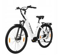 Vélo électrique urbain TTGO ZZ-28ST 36V 20Ah 250W Autonomie 150km Système de vitesses Shimano à 9 rapports 28'' Blanc