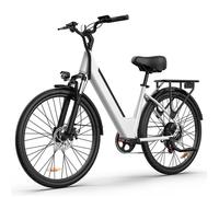 Vélo électrique urbain URLIFE E26 26 po, batterie amovible, blanc