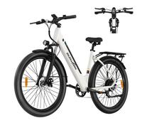 Vélo Électrique Urbain ZAZAWORK C28, Cadre Aluminium Léger, Vitesse Max 32km/h, 7 Vitesses, Manette de Gaz Rotative