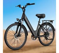 Vélo électrique Urlife E26 750W Peak, autonomie maximale de 60 km, conduite sécurisée, pneus 26×2 pouces, batterie lithium grande capacité 36V 13Ah, freins à disque hydrauliques réactifs, pour les BLA