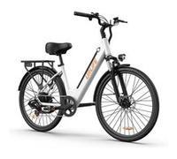 Vélo électrique URLIFE E26,Batterie 36V13AH,Moteur 500W,Vitesse maximale 32km/h,Autonomie 80KM,urbains Blanc