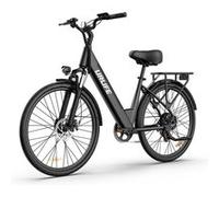 Vélo électrique URLIFE E26,Batterie 48V10.4AH,Moteur500W,Vitesse maximale 32km/h,Autonomie 70KM,urbains Noir