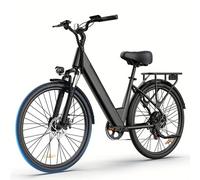 Vélo électrique URLIFE E26 - Moteur 250W Batterie 36V 13Ah Pneus De 26 Pouces Freins à Disque - Noir