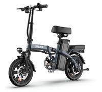 VéLo Électrique URLIFE F1L | Vitesse Max 25 km/h | Autonomie 40 km | Moteur 250W | Batterie 48V 7.5Ah | Pneus 14 Pouces | Gris