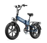 VéLo Électrique URLIFE T5 | Vitesse Max 25 km/h | Autonomie 80 km | Moteur 1500W | Batterie 48V 13Ah | Pneus 20 Pouces | Bleu