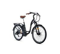 Velo de ville electrique momabikes e bike 28 2 shimano 7v freins a disque hydraulique batterie 36v 16ah